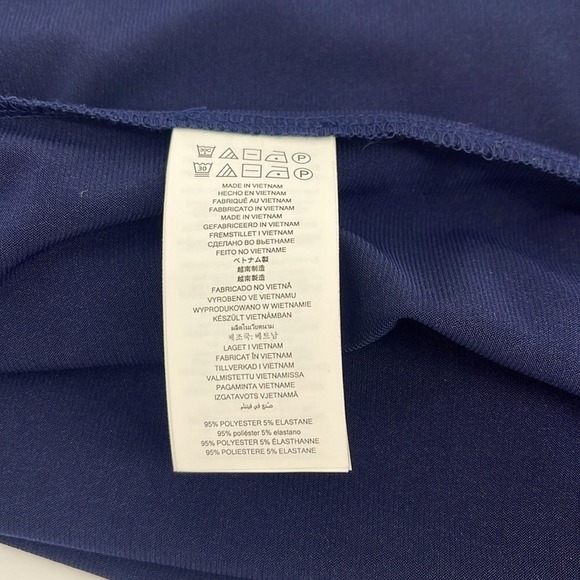 MICHAEL MICHAEL KORS VNeck Dress Gold Tone Hardware on Sleeves Navy Blue Size XS - Picture 7 of 8